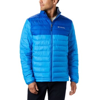 Columbia Powder Lite Insulated, Chamarras Azur Azules Para Hombre | 659327-AUK